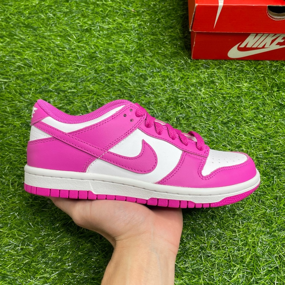 Nike Dunk Low Active Pink Size 4Y (BRAND NEW WITH BOX)